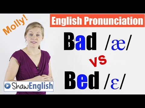 English Pronunciation: Bad /æ/ vs Bed /ɛ/